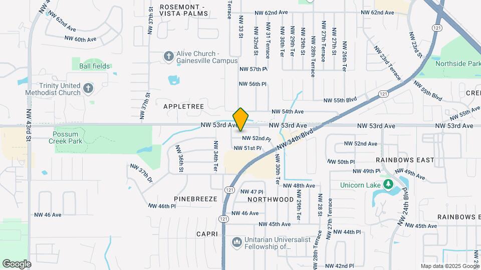 3238 NW 52nd Pl Map and Location Details