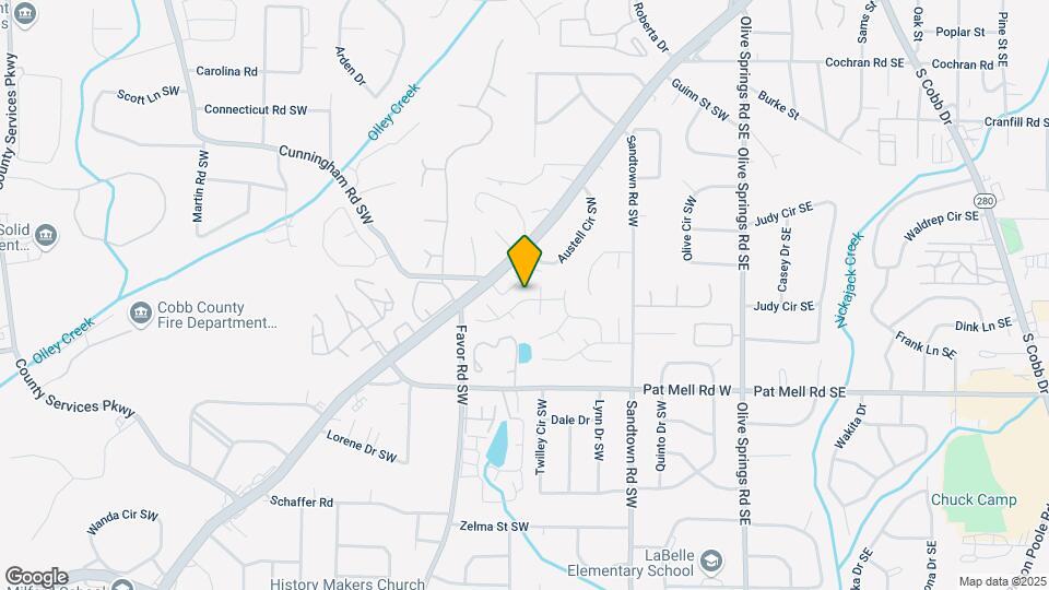 412 Windstream Dr SW Map and Location Details