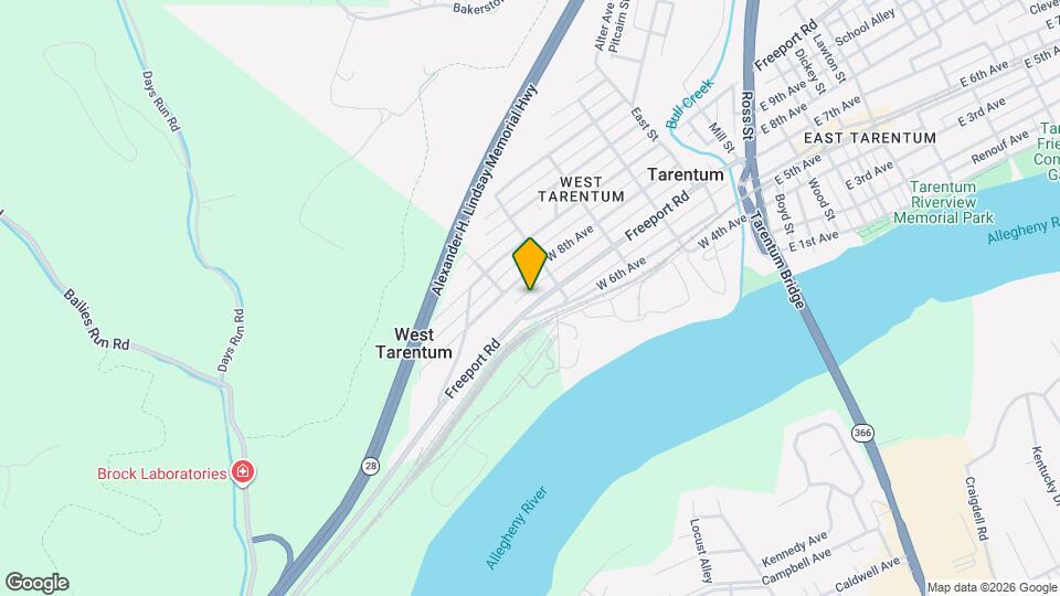 424 W 7th Ave, Unit 1 Mapa y Detalles de la Ubicación