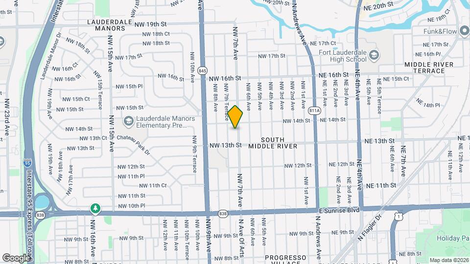 1329 NW 7th Ave Map and Location Details