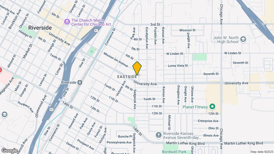 3745 Comer Ave Map and Location Details