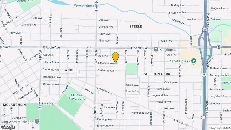 943 E Isabella Ave Map and Location Details