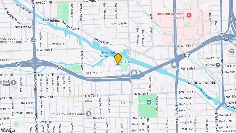 1826 NW S River Dr Map and Location Details