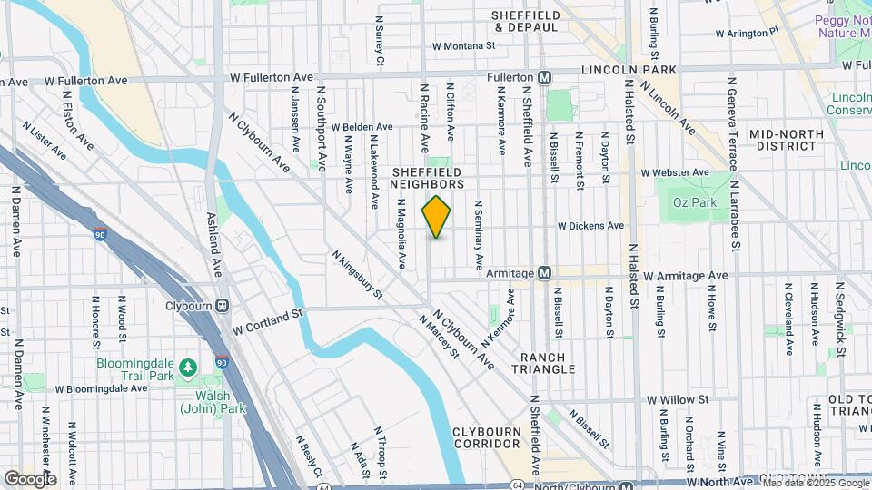 2045 N Racine Ave Map and Location Details