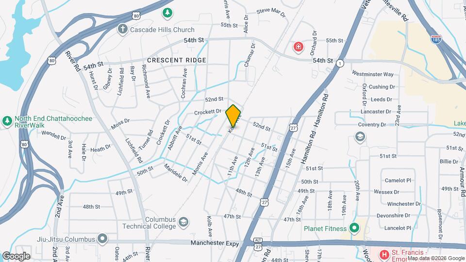 5100 Kolb Ave Map and Location Details