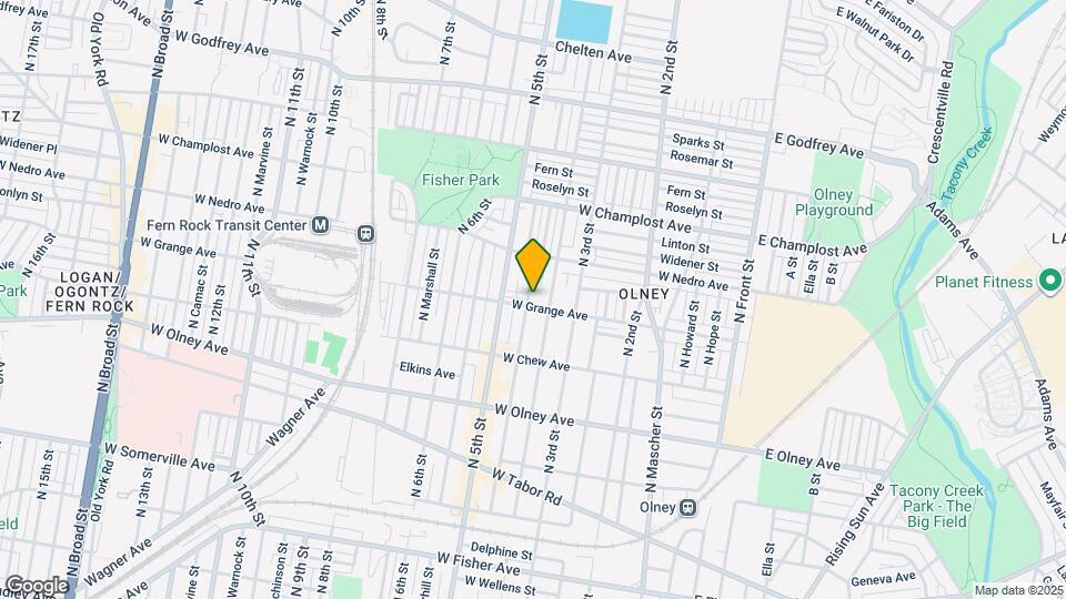 419 W Grange Ave Map and Location Details