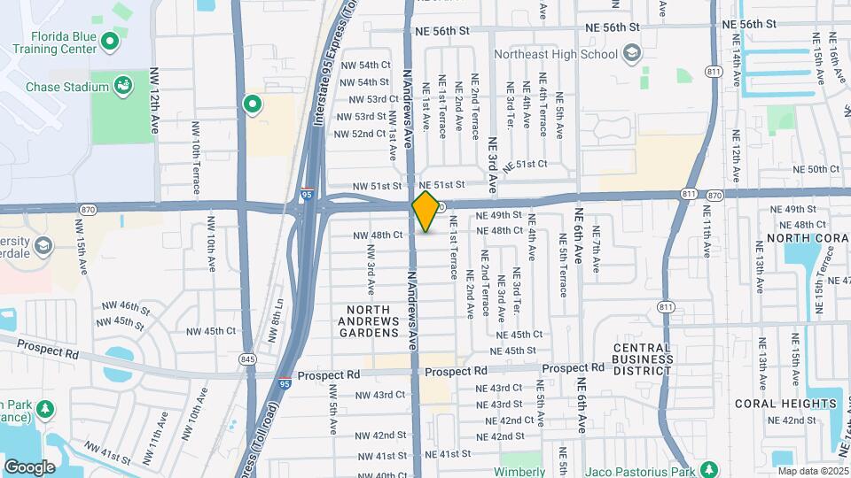 40 NE 48th Ct Map and Location Details