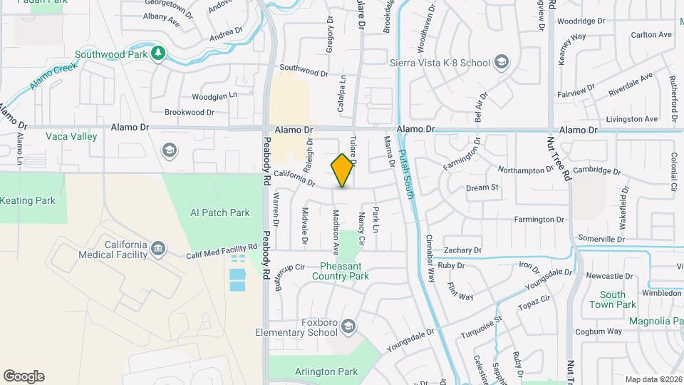 2102 California Dr Map and Location Details