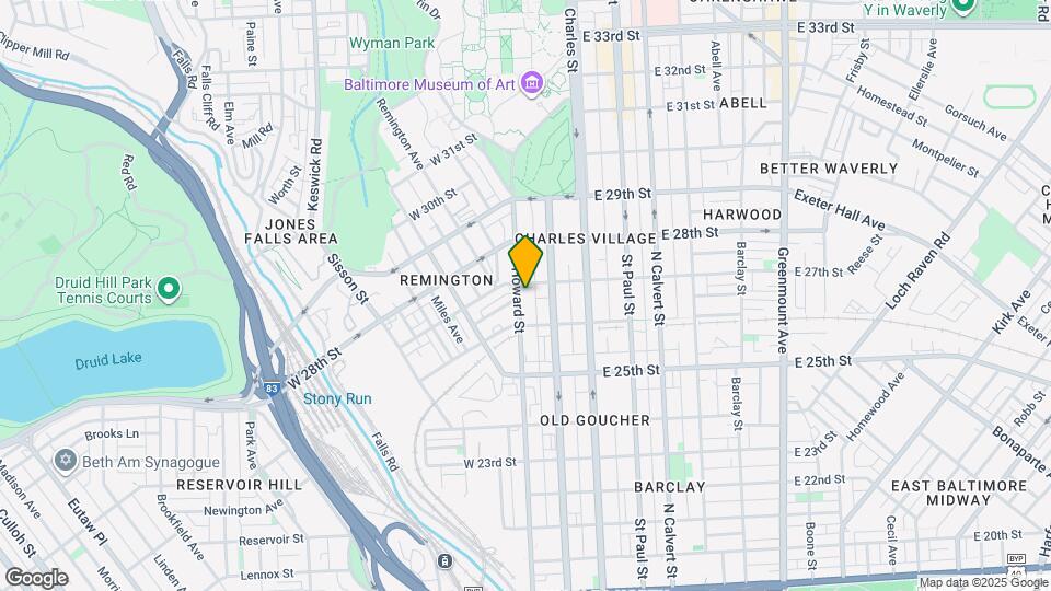 2641 N Howard St Map and Location Details