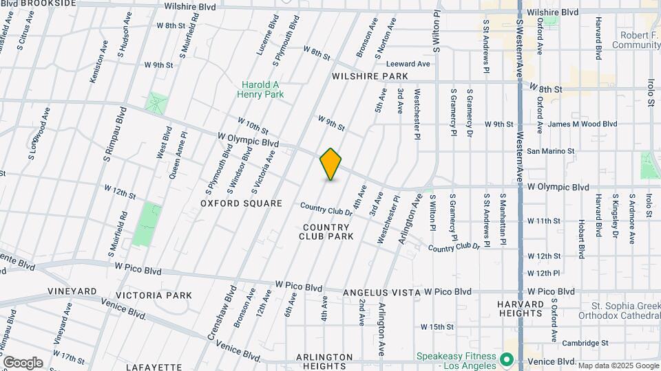 1036 S Norton Ave Map and Location Details