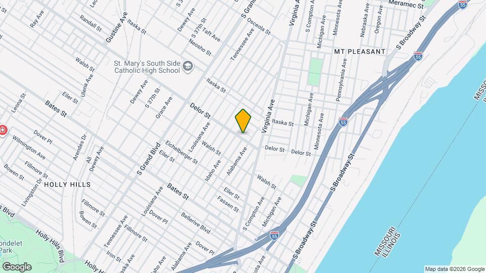 3343 Delor St Map and Location Details