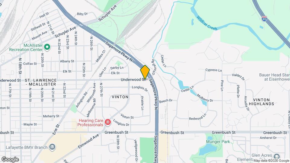 3209 Underwood St Map and Location Details