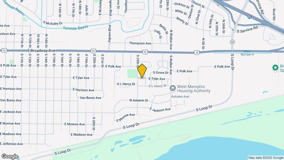 2509 E Tyler Ave Map and Location Details