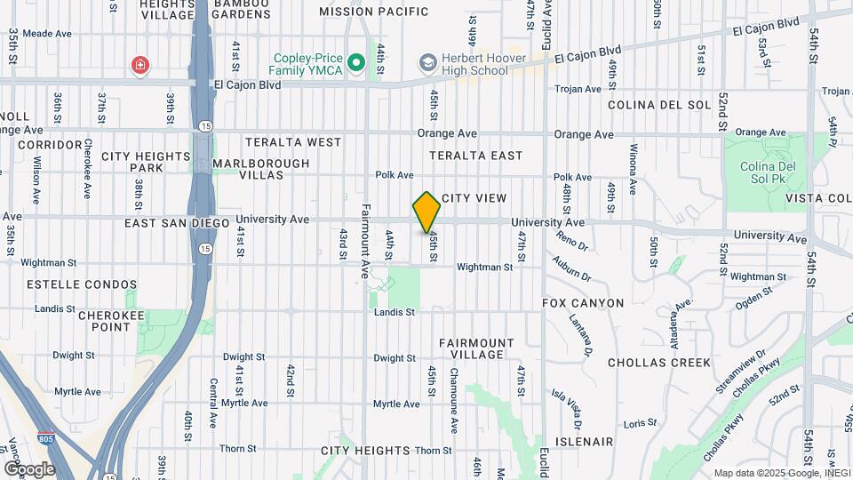 3862 45th St Map and Location Details