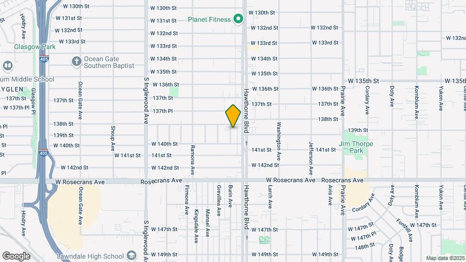 13822 Hawthorne Way Map and Location Details