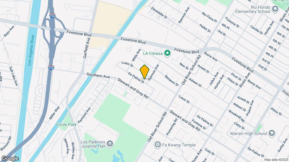 7175 De Palma St Map and Location Details