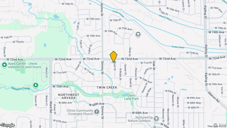 7165 Routt St Mapa y Detalles de la Ubicación