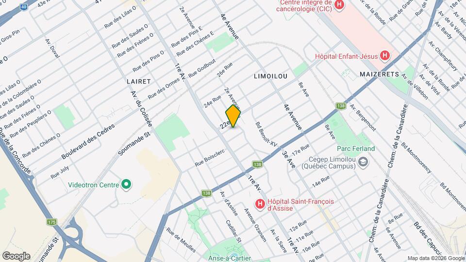 140 Des Alliés Boul Map and Location Details