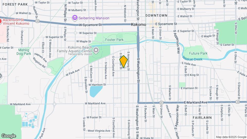 414 W King St Map and Location Details