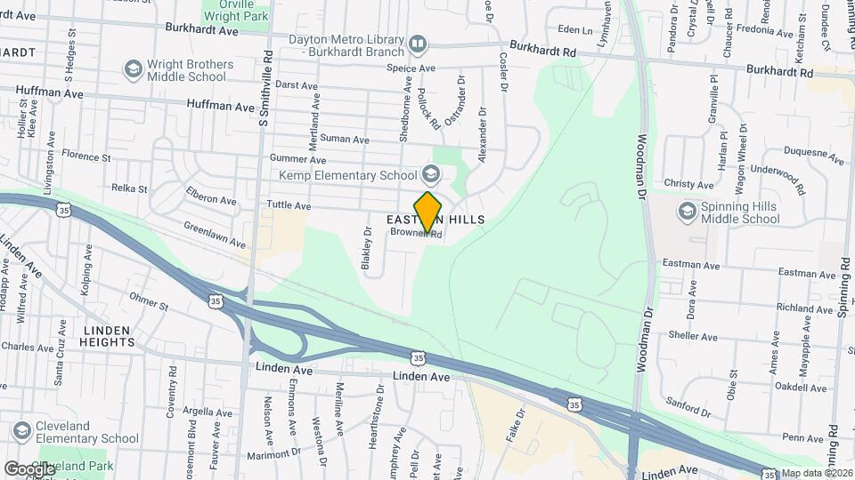 1942 Brownell Rd Map and Location Details