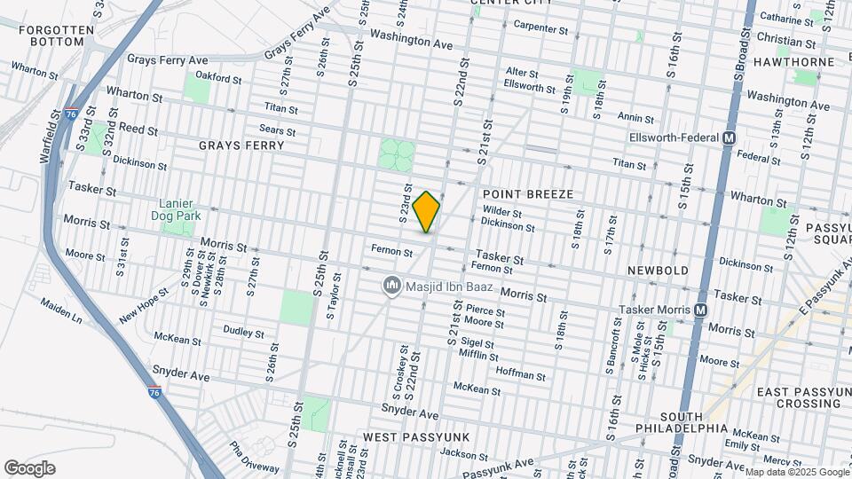 1538 Point Breeze Ave Map and Location Details