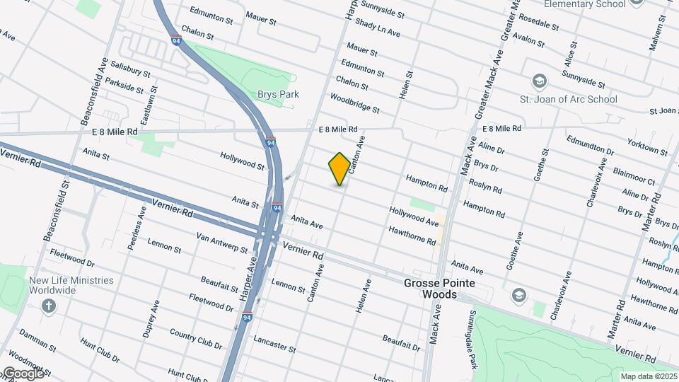 20943 Hollywood St Map and Location Details