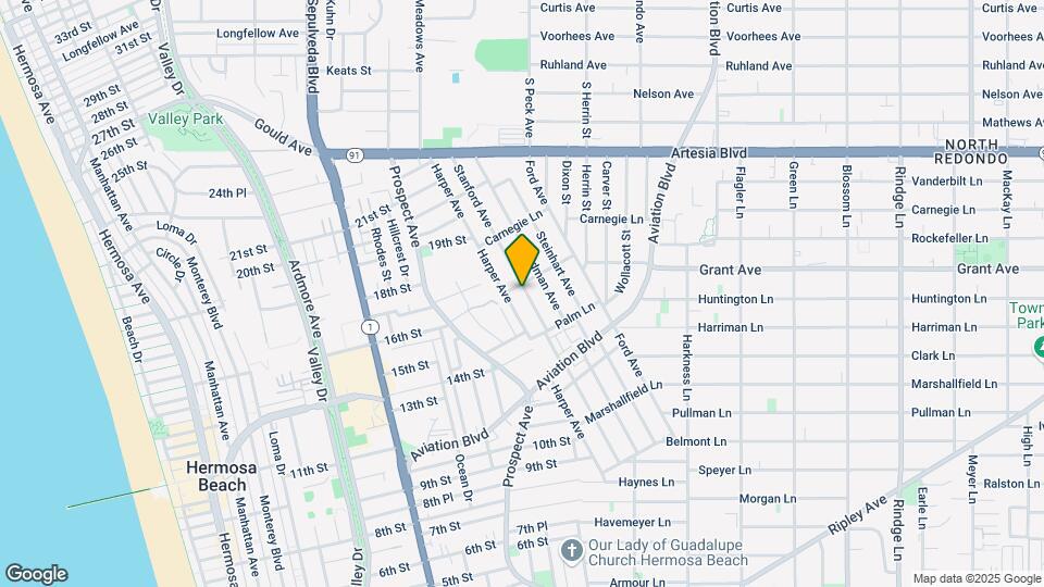 1543 Stanford Ave Map and Location Details