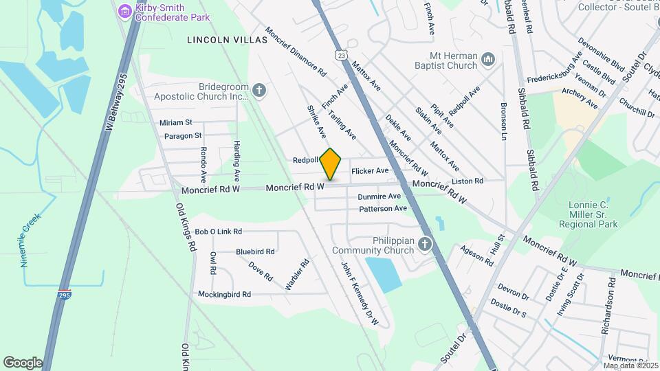 6031 Moncrief Rd W Map and Location Details