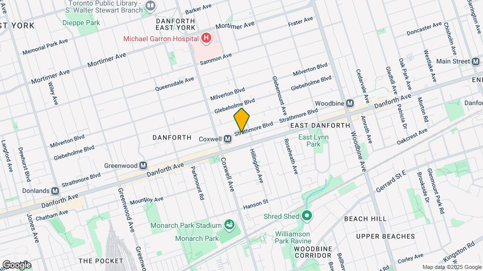 377 Strathmore Blvd Map and Location Details