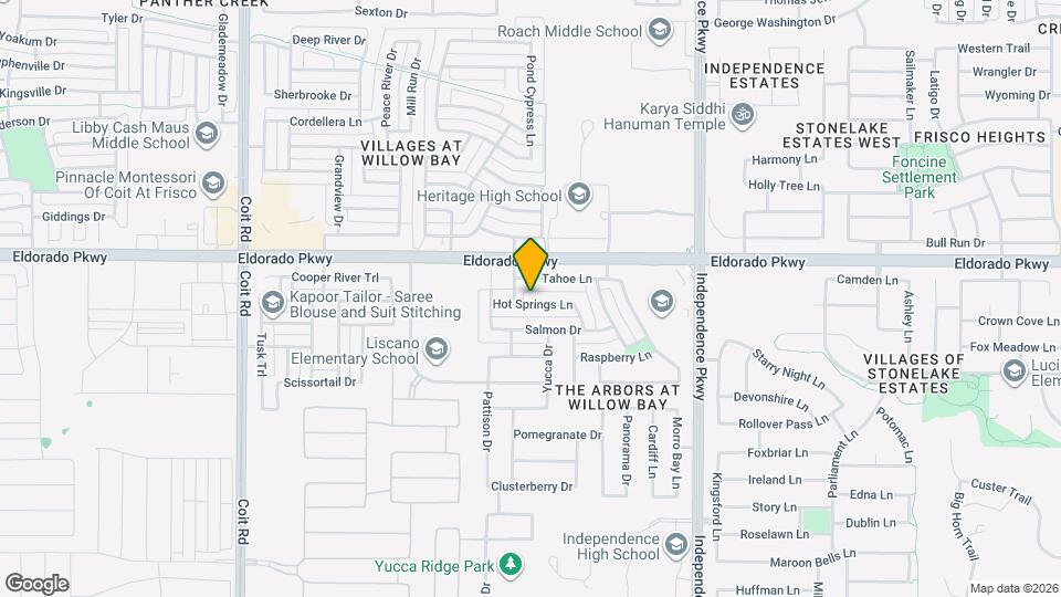 13858 Hot Springs Ln Map and Location Details