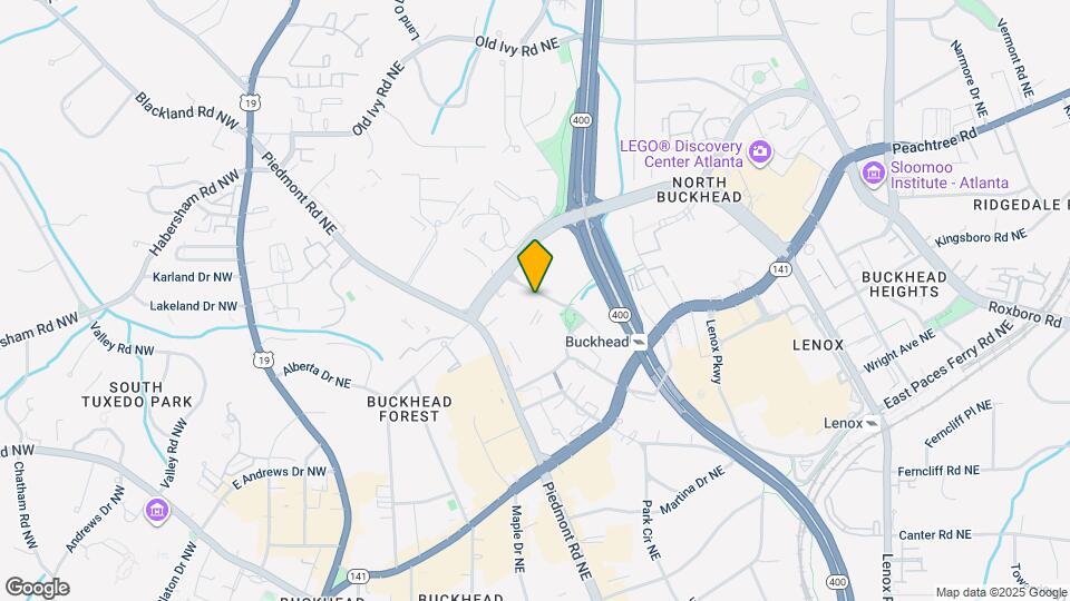 3388 Peachtree Rd NE Map and Location Details