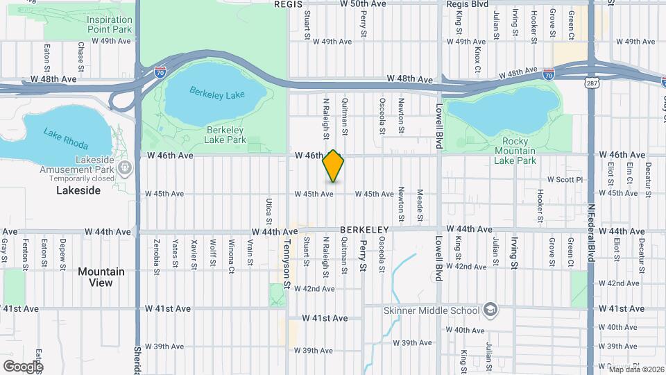 4504 N Raleigh St Map and Location Details