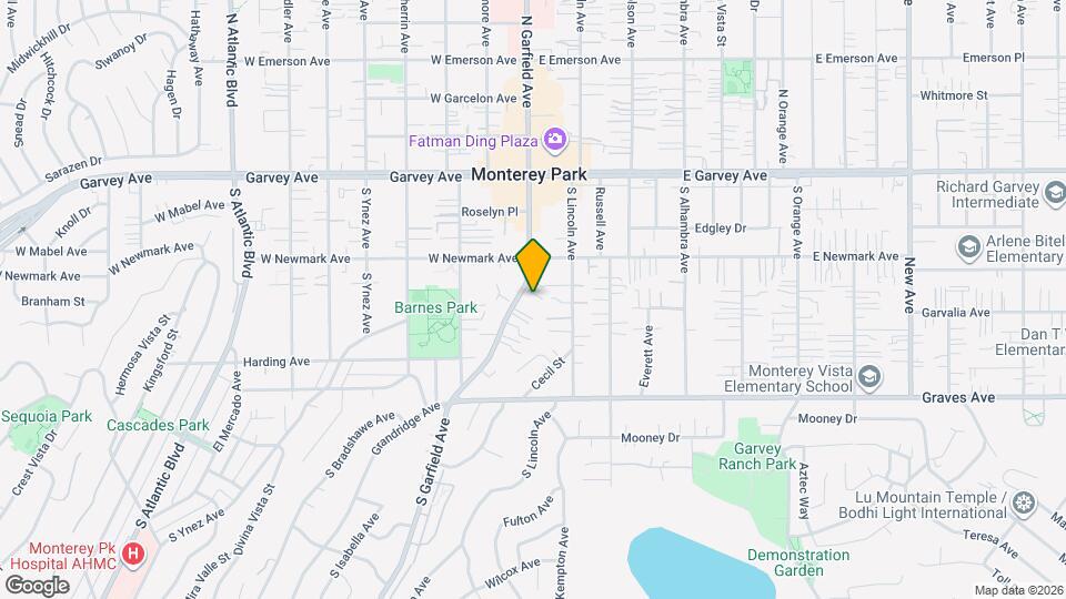 332 S Garfield Ave Mapa y Detalles de la Ubicación