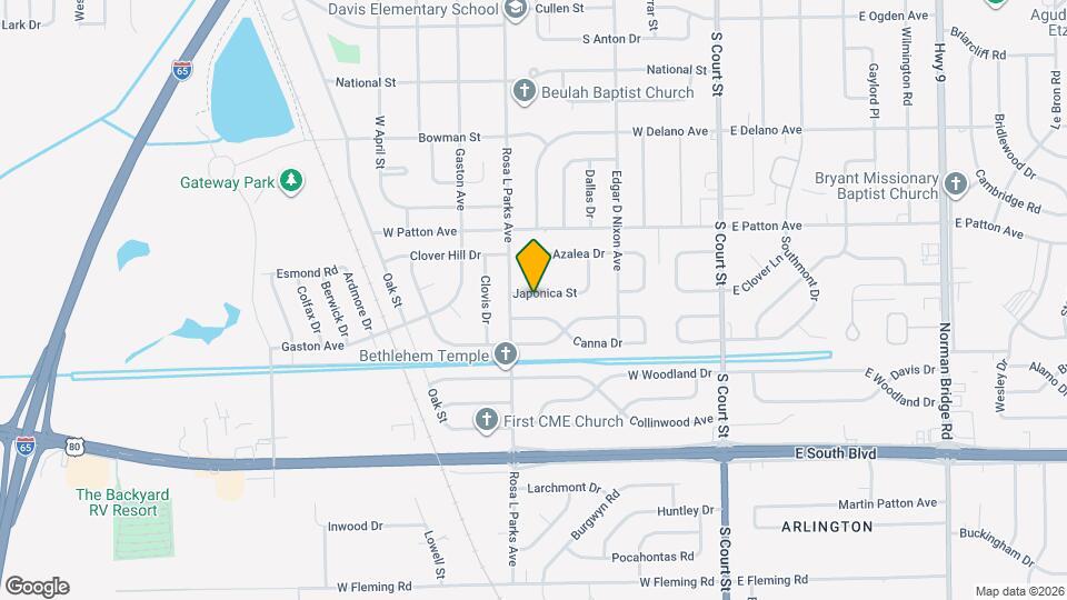 501 Japonica St Map and Location Details