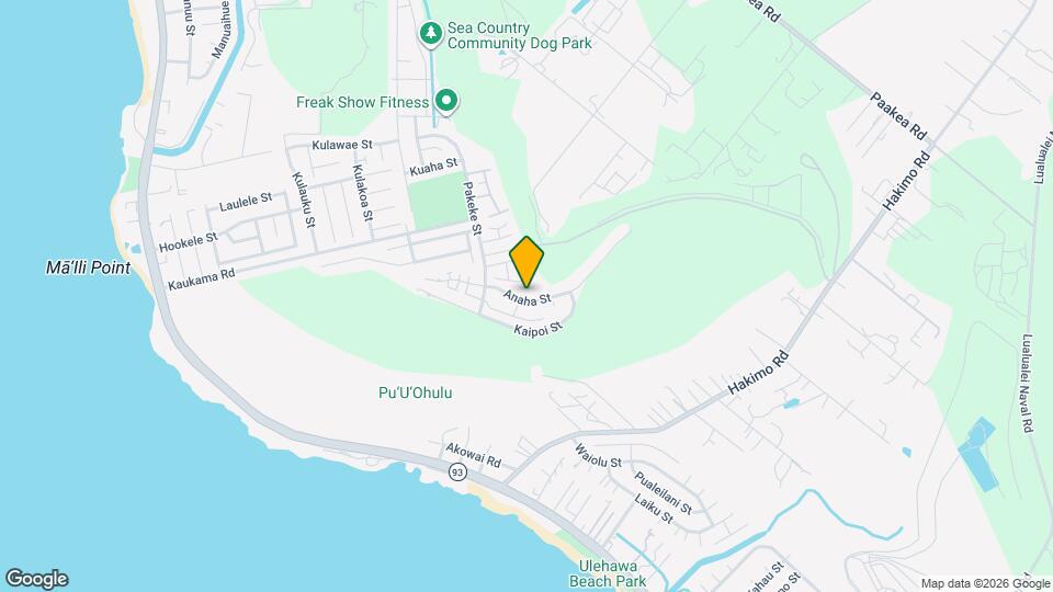 87-1034-1034 Anaha St Map and Location Details