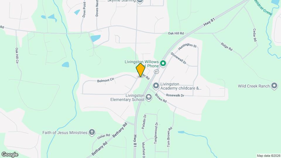 25 Belmont Trail Mapa y Detalles de la Ubicación