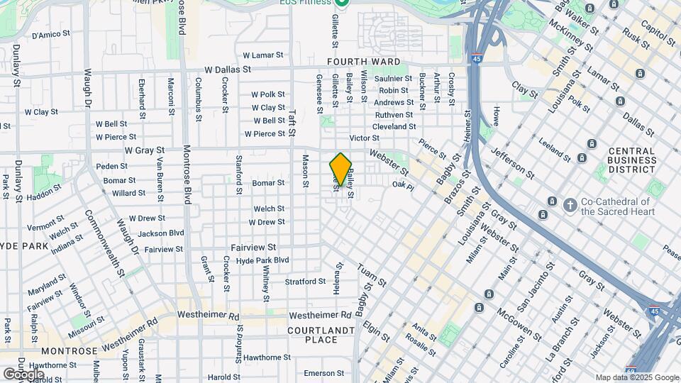 1523 Cook St Map and Location Details