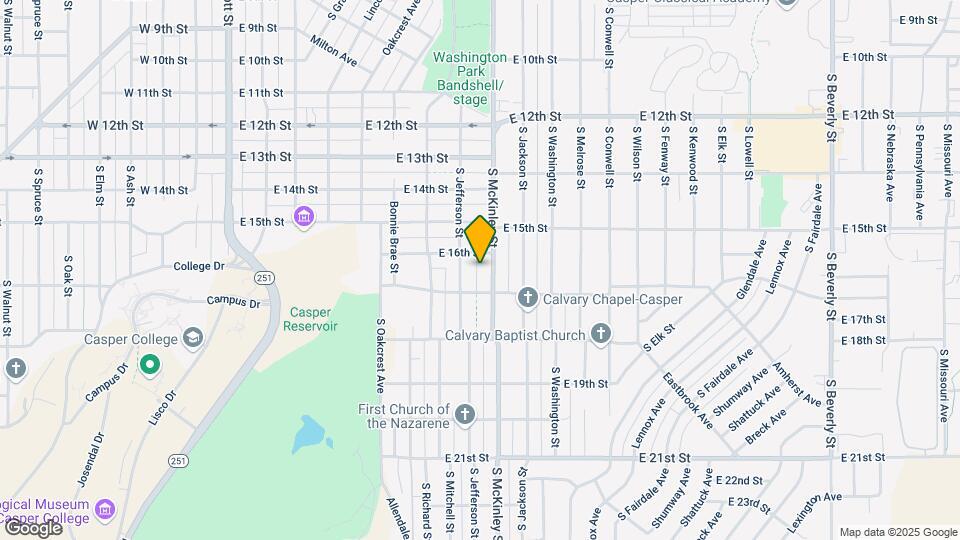 1622 S McKinley St Map and Location Details