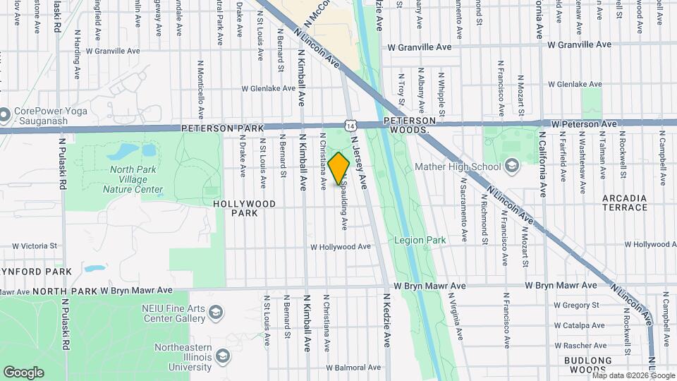 5822 N Spaulding Ave, Unit 2 Map and Location Details