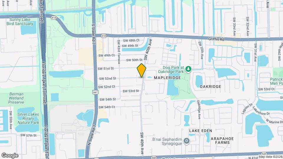 4024 SW 52nd St Map and Location Details