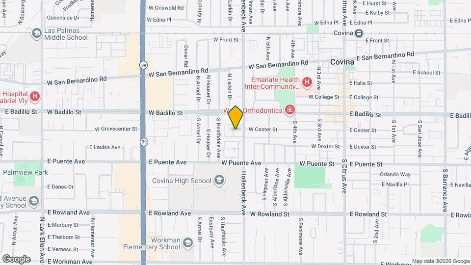 181 S Hollenbeck Ave Map and Location Details