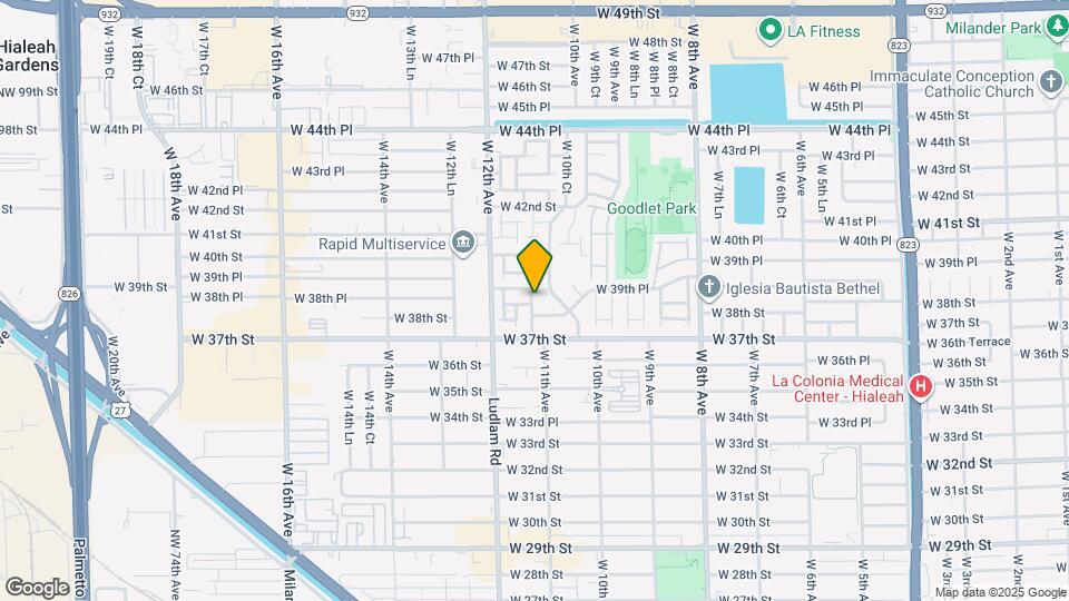 3895 W 11th Ave Map and Location Details