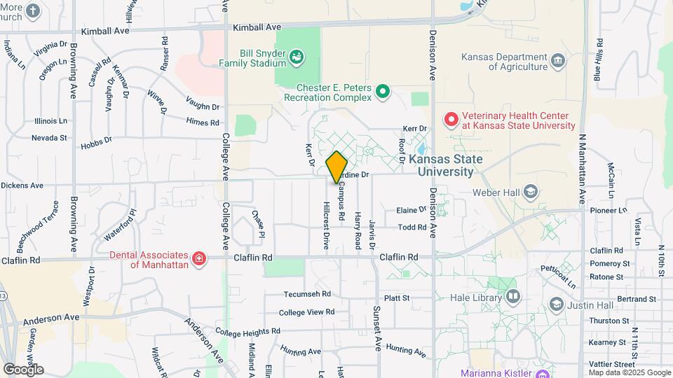 1539 Campus Rd Map and Location Details