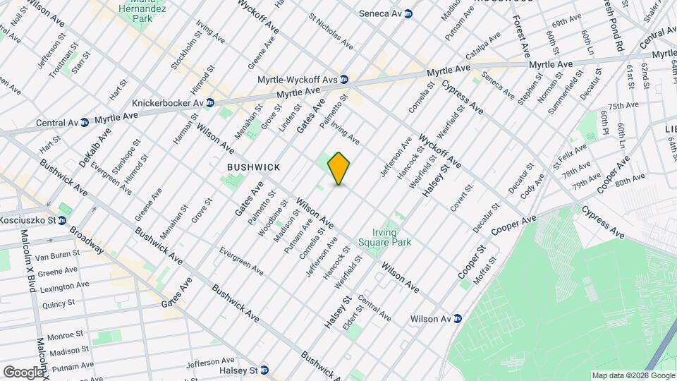 1390 Putnam Ave Map and Location Details