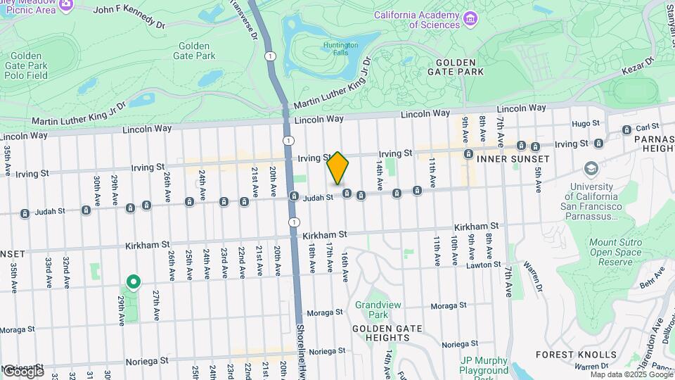 1120 Judah St, Unit 3 Map and Location Details