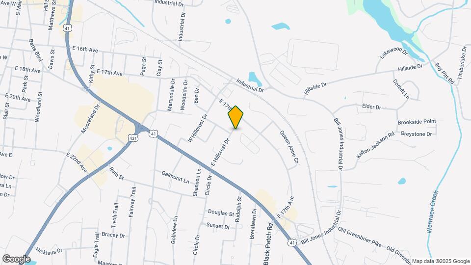 305 E Hillcrest Dr Map and Location Details