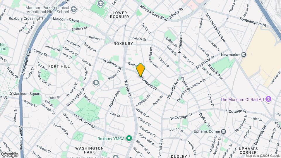 43 Moreland St, Unit Unit 3 Map and Location Details