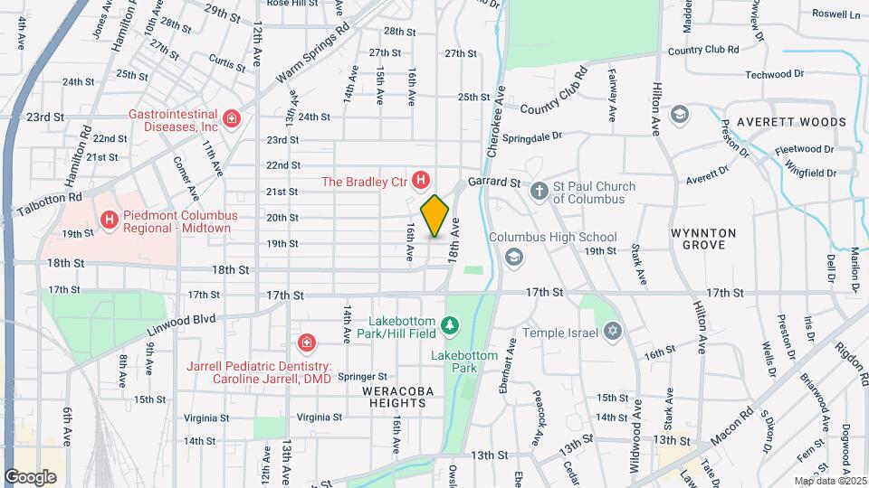 1702 19th St Map and Location Details