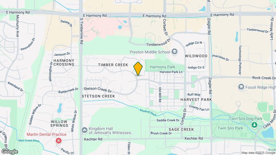 2502 Rock Creek Dr Mapa y Detalles de la Ubicación
