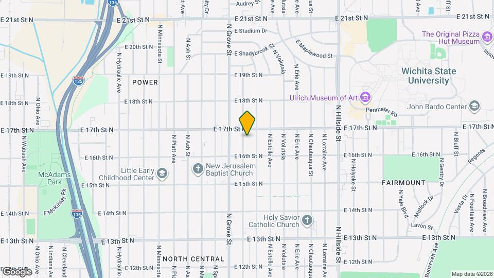 1738 N Poplar Ave Map and Location Details